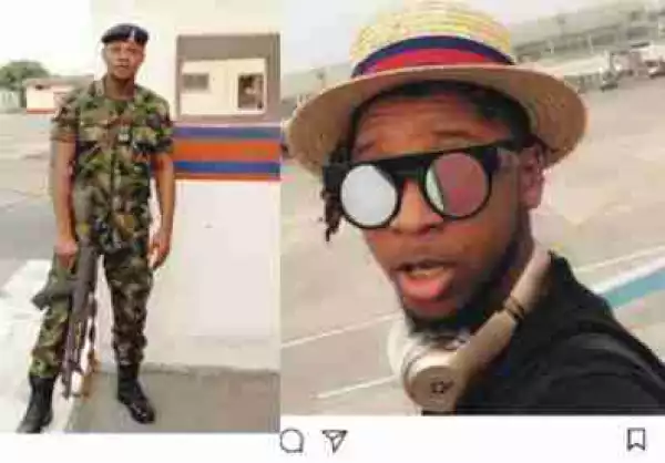 Young Nigerian Soldier Blasts Yung6ix Over His Scattered Teeth (Photos)
